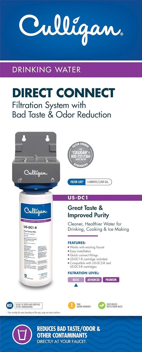 imageCULLIGAN USDC1 Under Sink Connect Drinking Water Direct Conn WTR System No Size White