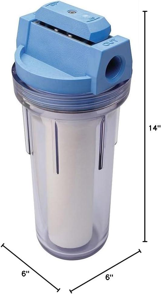 imageCulligan HF360A Standard Duty 34quot InletOutlet Whole House Filtration System Clear075 Inch