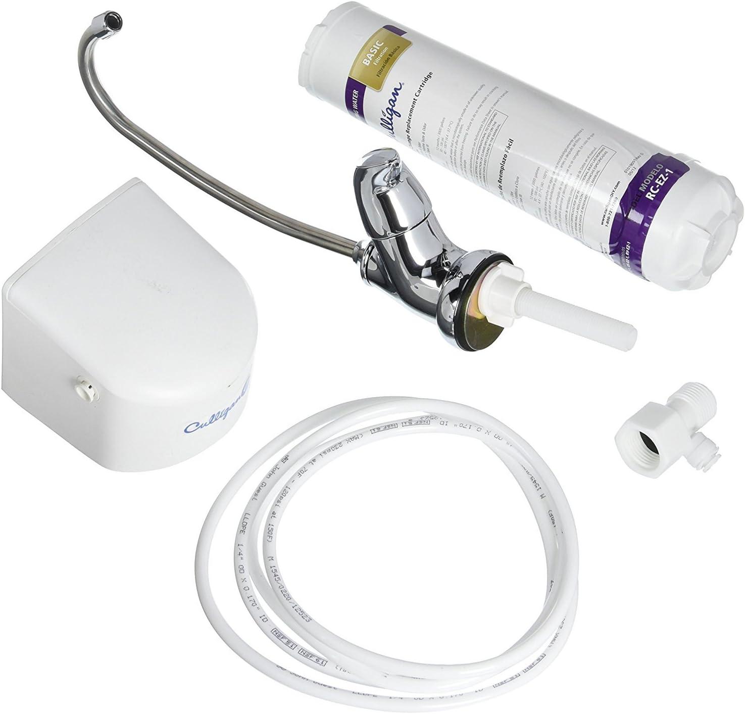 imageCulligan IC 3 EZChange Inline Icemaker and Refrigerator Filtration System with Filter 500 Gallon  WhiteEZ1 Good Filtration
