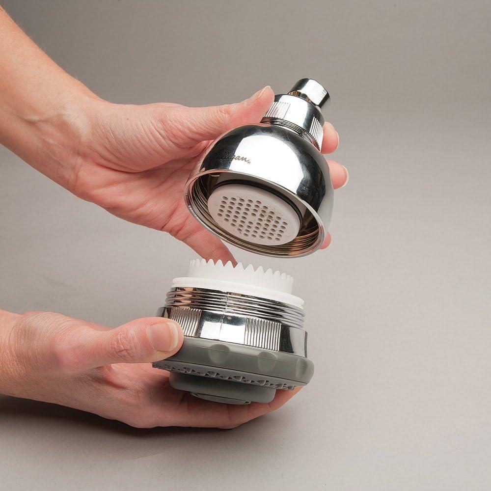 imageCulligan WSHC125 WallMounted Filtered Showerhead with Massage 10000 Gallon Chrome 85quotL x 475quotW10 000 Gallon