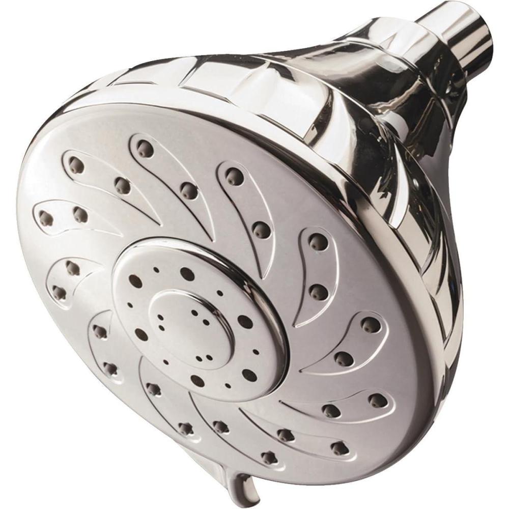 imageCulligan WallMounted Showerhead with AntiClog Rubber Spray Nozzles 12 GPM 140 GALLONS6 Months  Chrome