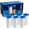 imageCulligan with ZeroWater Technology 12Cup Water Filter Pitcher  Includes 5Stage Advanced Water Filter IAPMO Certified to Reduce Lead Total PFAS Forever Chemicals Mercury Fluoride and Chlorine6 Pack Filters