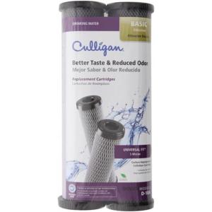 Culligan D-10A Cellulose Impregnated Basic Drinking Water Filtration Replacement Cartridge, 250 Gallons (2 Pack)(Gray)