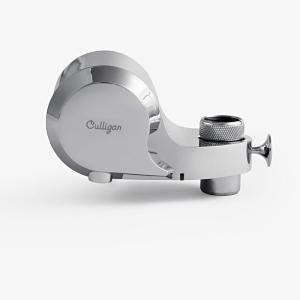 Culligan CULFMCH Faucet Mount Water Filter – Chrome Water Filter for Sink Faucet Reduces Microplastics & Reduces Chlorine, Easy Installation Filtration System for Clean Tap Drinking
